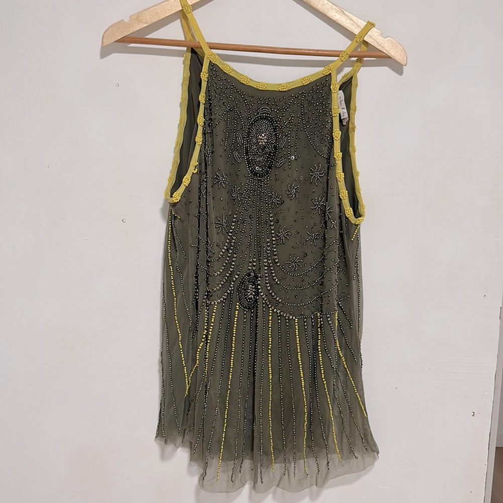 Beaded halter top